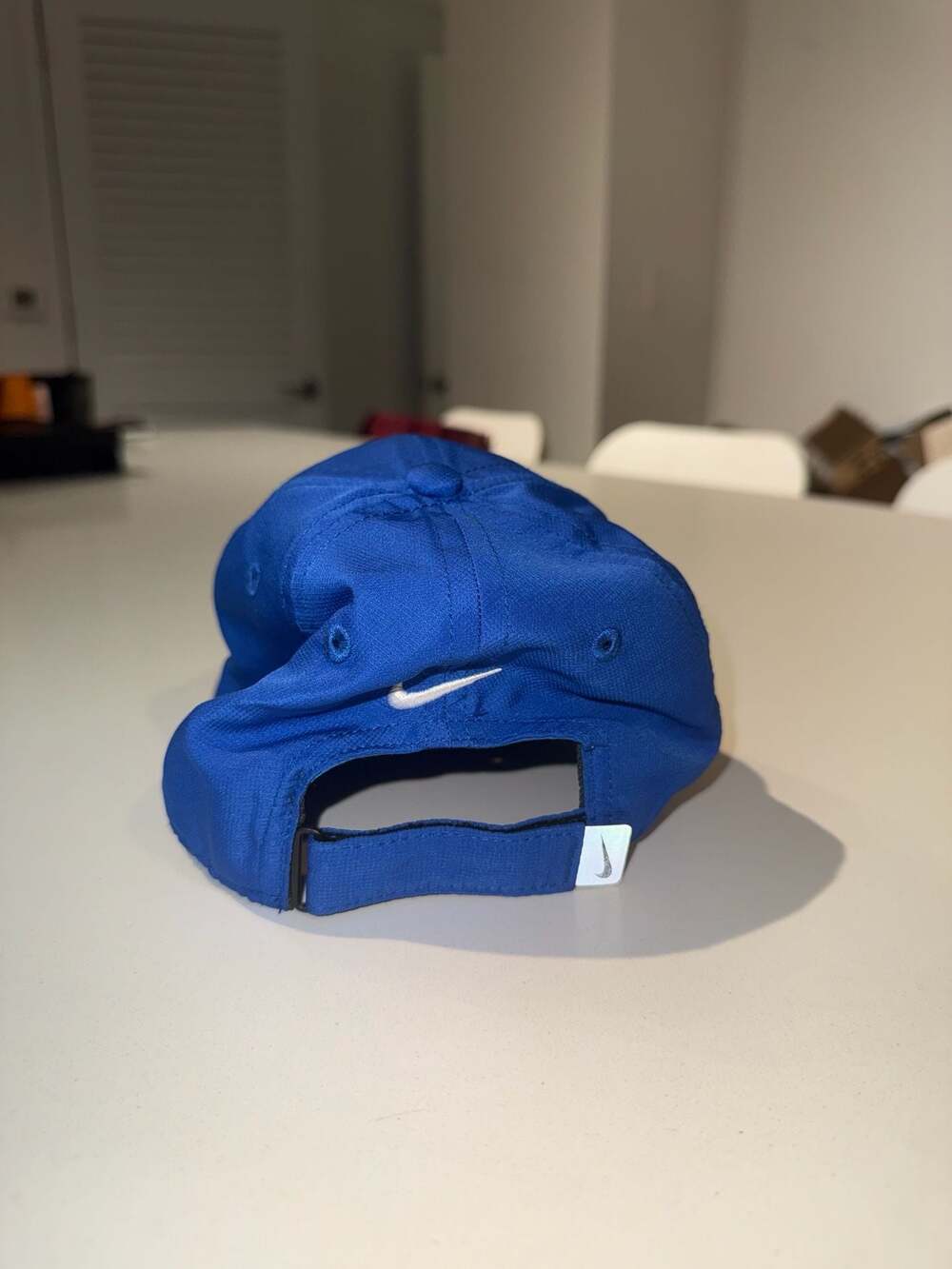 Nike Kids Dri-FIT Adjustable Swoosh Hat Blue Child Size - Picture 3 of 6